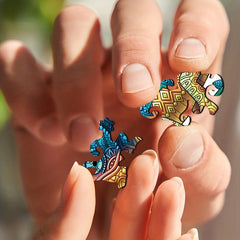 3D Chameleon Wooden Puzzle Model Assembly 4mm Thickness
