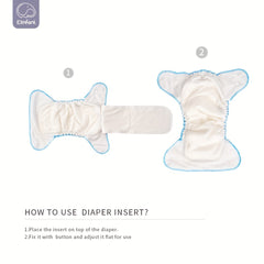 Eco Friendly Reusable Baby Cloth Diaper Waterproof Bamboo Washable Nappy