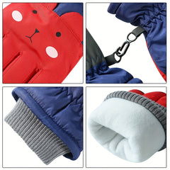 Kids Ski Gloves Winter Warm Waterproof Snowboard Gloves