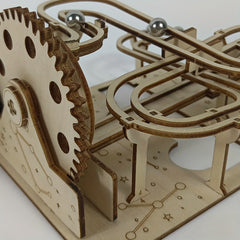 3D Wooden Puzzle Mechanical Track Ball Simulation Model Decoration Adult Toy