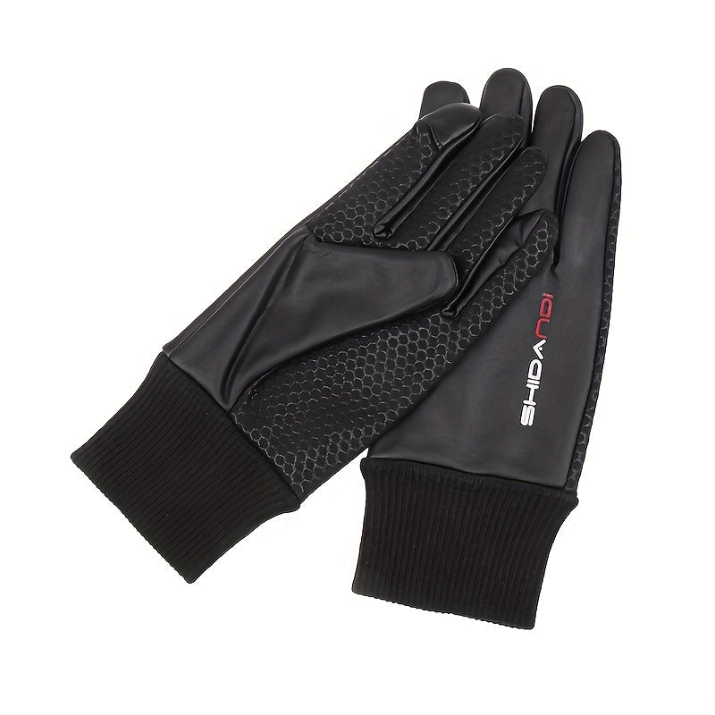 Men's Winter Waterproof Cycling Gloves Velvet Non-slip Warm Gloves
