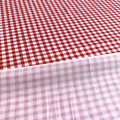 Christmas Style Small Grids Stretchy Fabric - 1 Yard Length