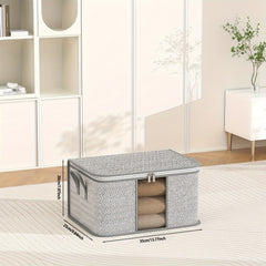 Portable Clothes Storage Bag with Window - Space Saving Organizer