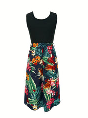 Floral Print Tank Dress for Spring & Summer