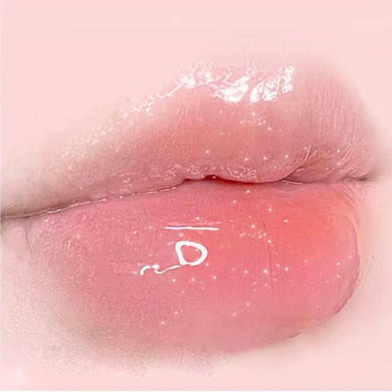 Colorful Lip Gloss Dewy Finish Sparkle Light Hydrating Plumping Lip Balm