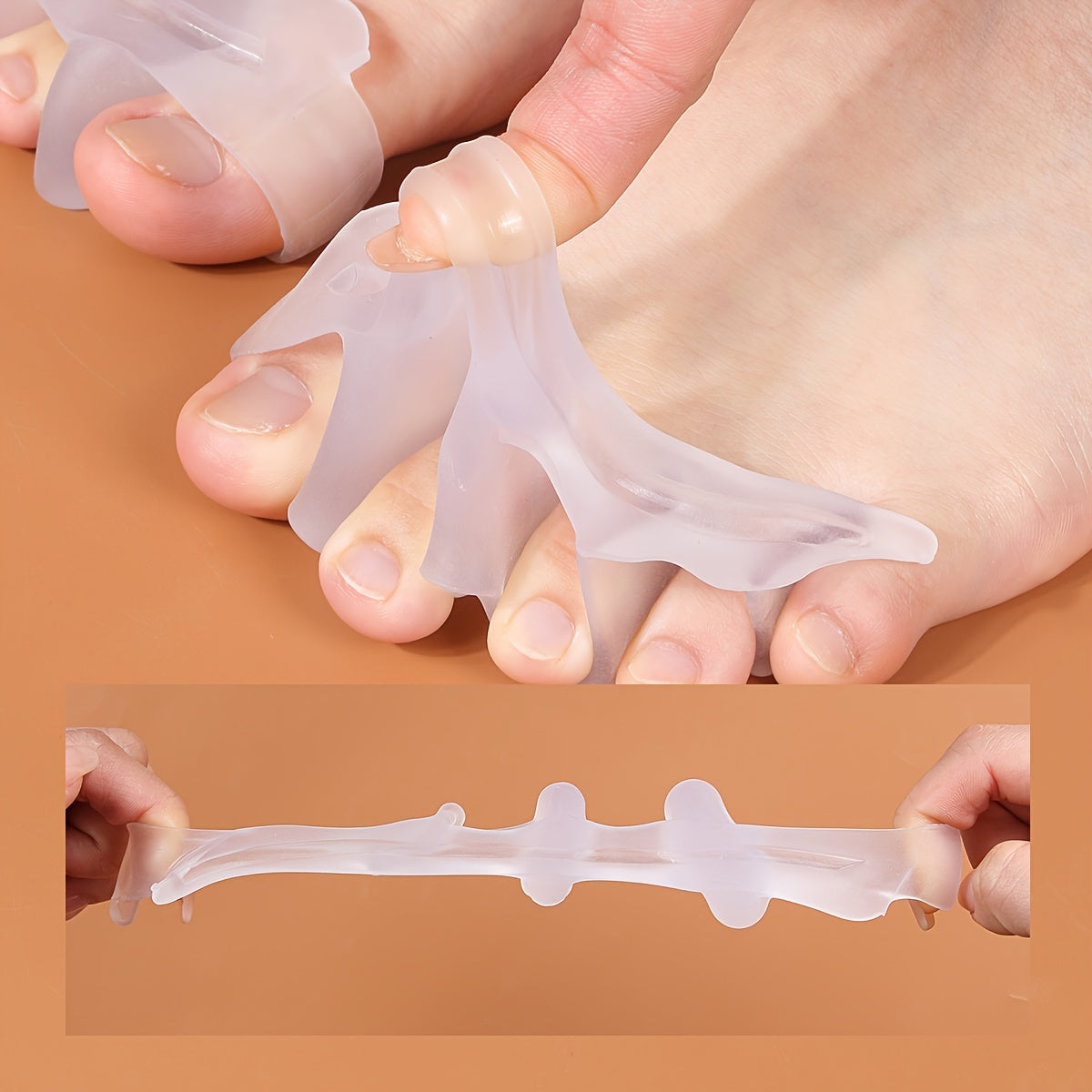 Silicone Gel Forefoot Cushion Pad for Foot Health & Hallux Valgus Correct
