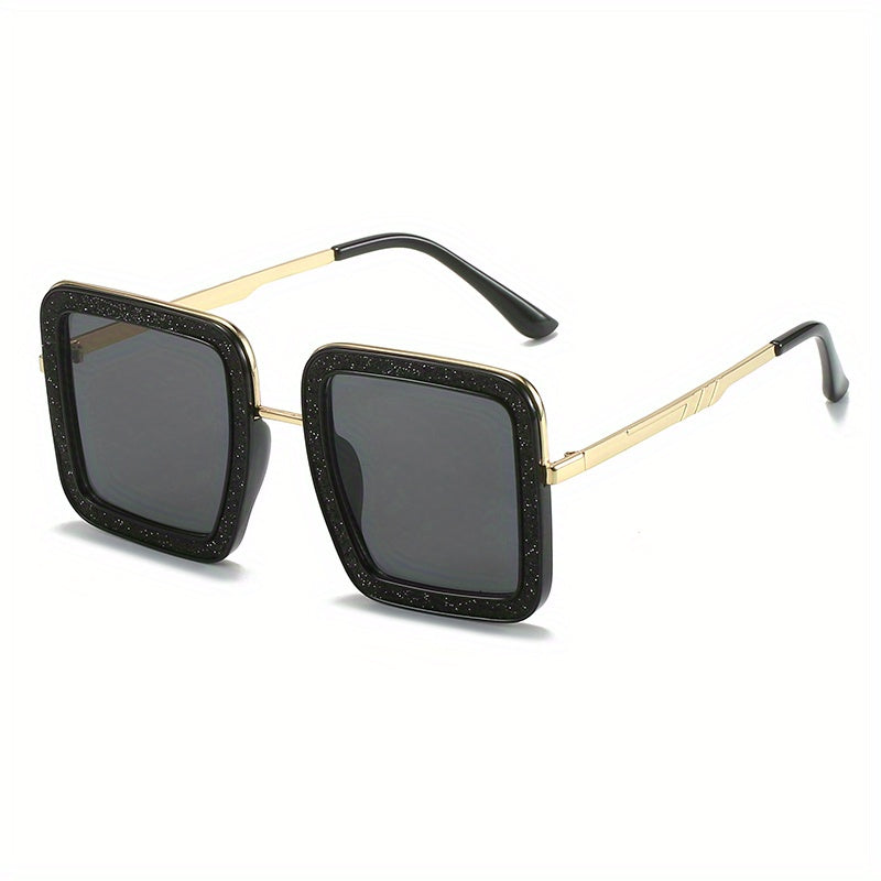 Stylish Square Sunglasses Women Vintage Oversized UV400 Eyewear