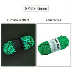 Luminous Knitting Glowing Crochet Yarn 50g 50m