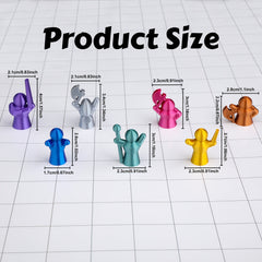 7pcs Pixel Game Character Set TTRPG Figures for Tabletop Adventures