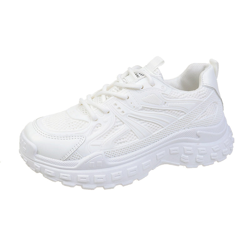 Women's Breathable Low Top Sneakers Lace Up Casual Shoes
