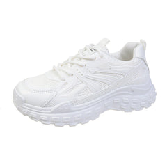 Women's Breathable Low Top Sneakers Lace Up Casual Shoes