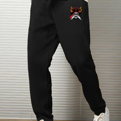 Skull Graphic Print Men's Sweatpants