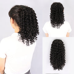 Long Deep Curly Ponytail Extension Synthetic Hair