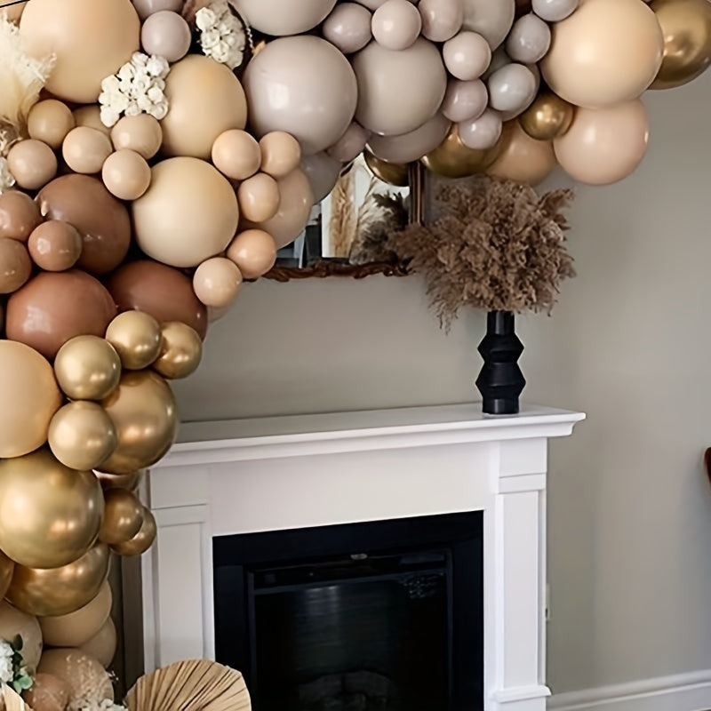 Coffee Theme Happy Birthday Balloon Set with Garland Arch Kit