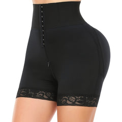 Lace Trim Shaping Panties Tummy Control Butt Lifting Zipper Panties