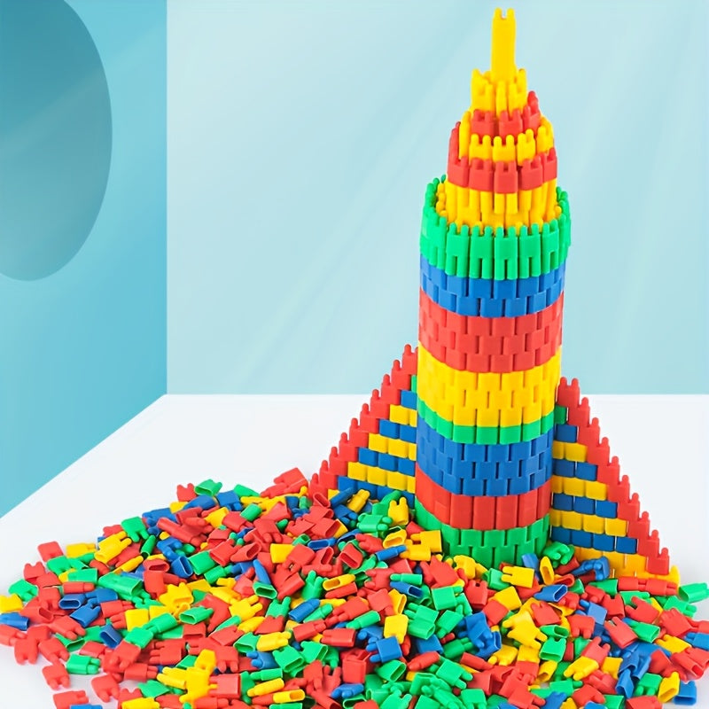 100pcs DIY Rocket Blocks Educational Toys for Boys Girls