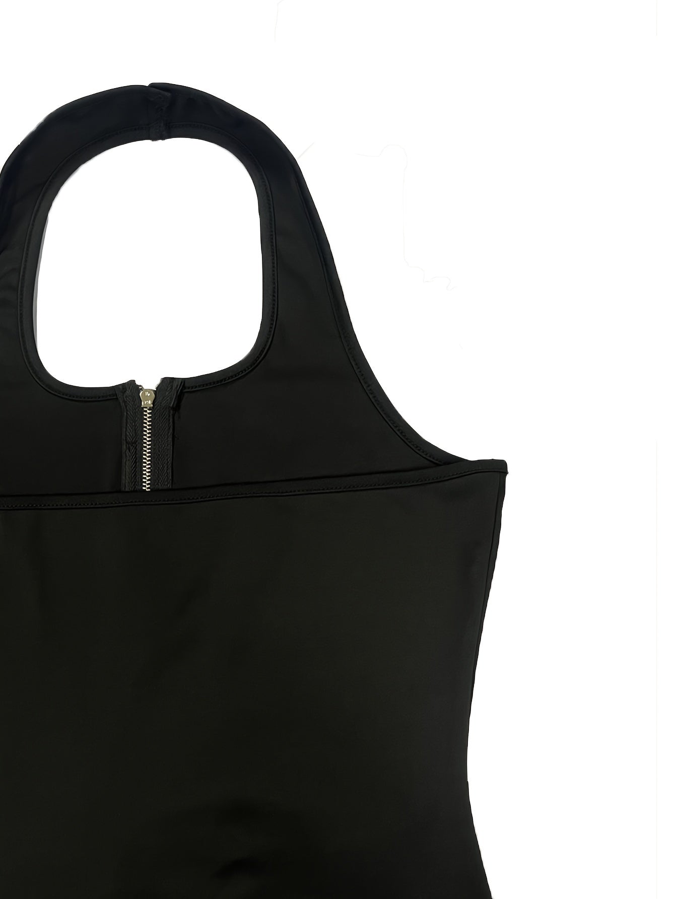 Sexy Zipper Halter Top Slim Fit Summer Sleeveless