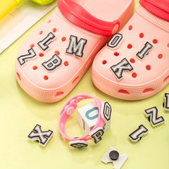 37 Letter Charms for Clog Sandals Shoe Decoration DIY Shoes Pins