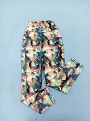 Stylish Print Yoga Leggings with Pockets High Waist Activewear