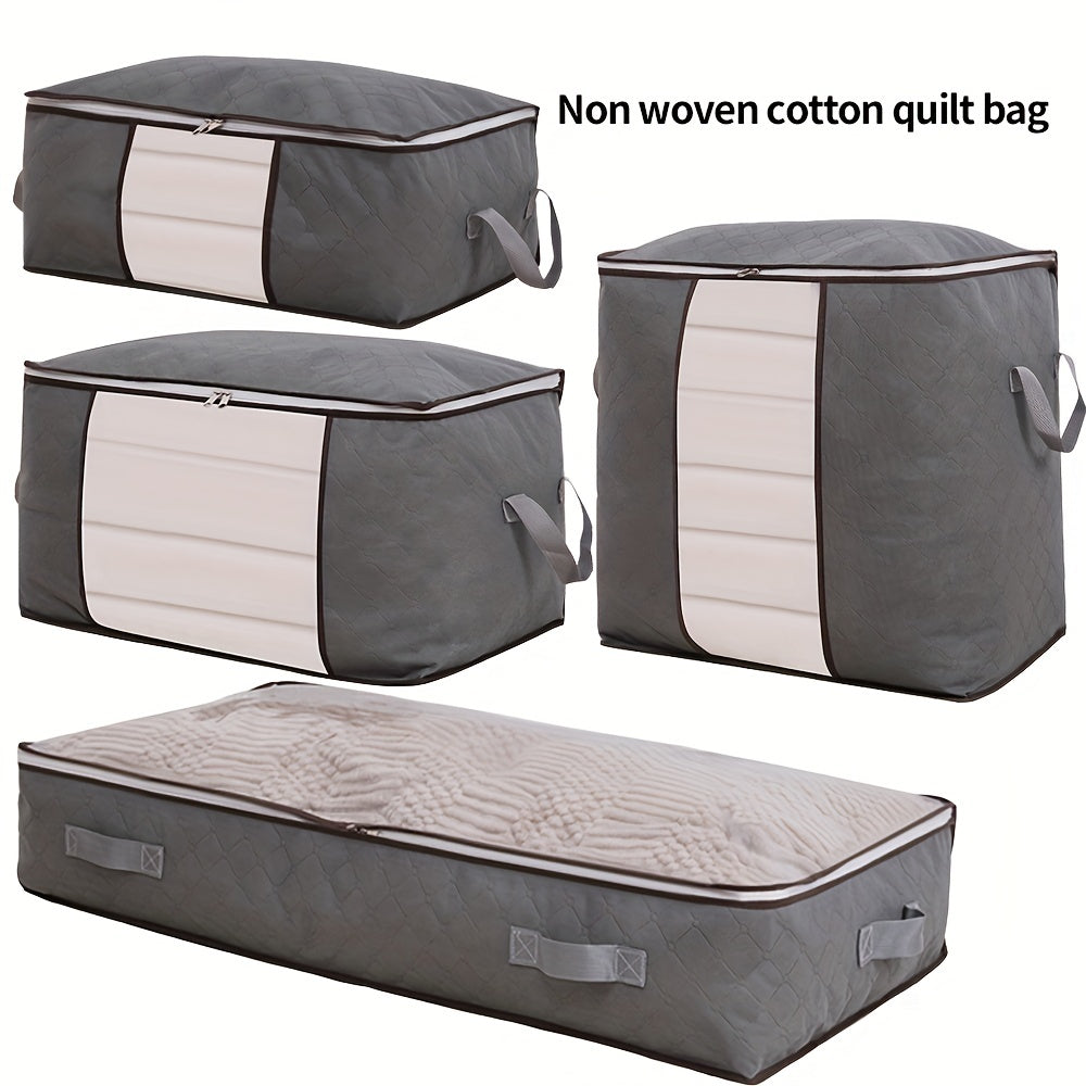 Large Capacity Quilt Clothes Organizer Non Woven Lightweight Storage Bag