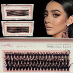 60 Cluster Lashes 40D D Curling Mix 10 12 14mm DIY Eyelash Extension