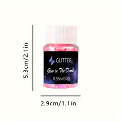 Glow In The Dark Holographic Body Glitter - Sparkle Makeup
