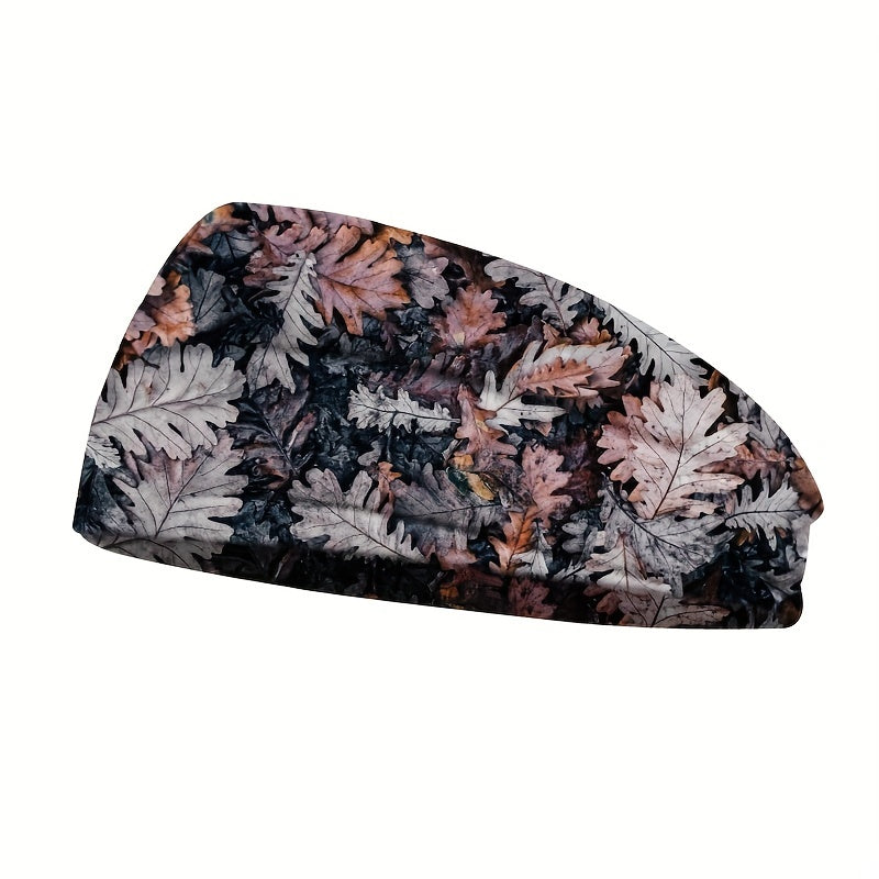 Men's Printed Knit Sports Headband - Sweatband Yoga & Cross Neckband