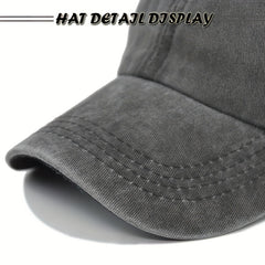 Printed Baseball Cap Vintage Dad Hat Outdoor Sun Hat