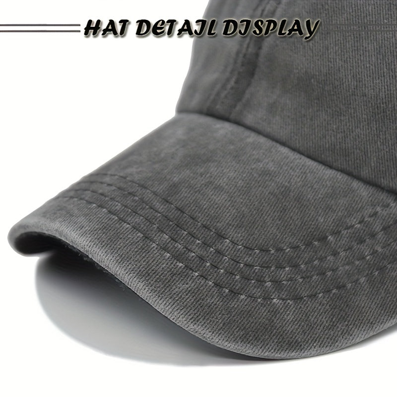 Printed Baseball Cap Vintage Dad Hat Sun Hat Fishing Mountaineering