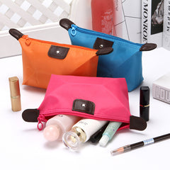 4pcs Colored Folded Dumpling Cosmetic Storage Wash Bag