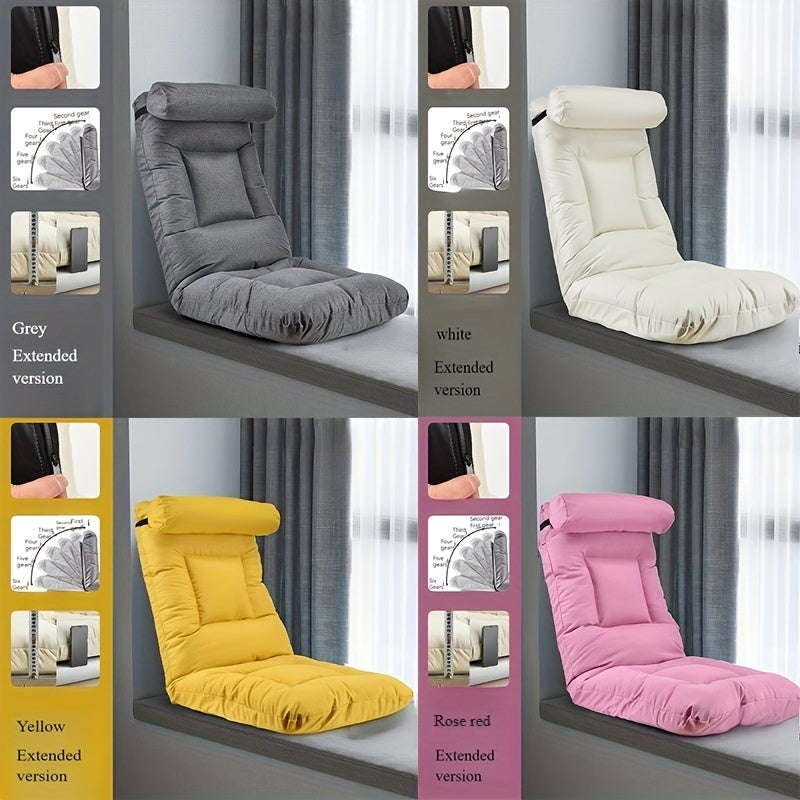 Foldable Lazy Sofa Chair Backrest Lounge Chair for Home Outdoor Travel Camping