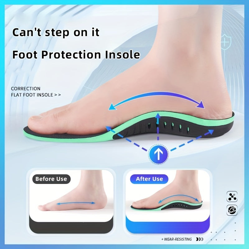 TPU Orthopedic Insole O Leg Correction Flat Arch Support