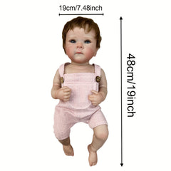 Realistic Reborn Doll Soft Full Body Vinyl Waterproof Painted Doll