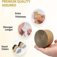 Crepe Paper Streamers Rolls Silvery & Golden 24.99m Long 4.57cm Wide
