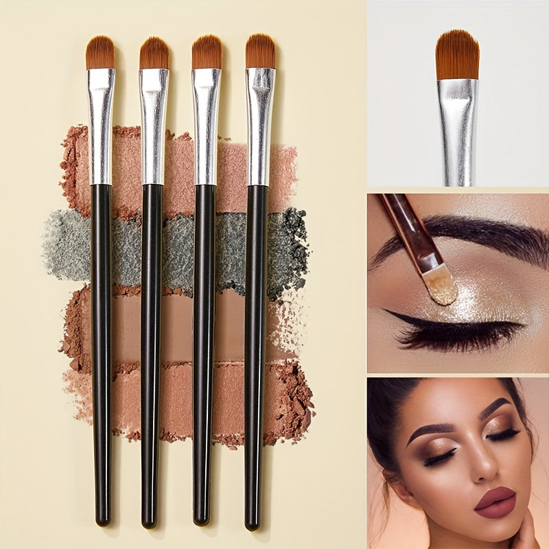 3Pcs Eye Makeup Brush Kit Professional Blending Eyeshadow Makeup Brushes