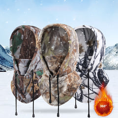 Winter Hat Warm Cap Men Hooded Neck Warmer Hiking Scarves Hats