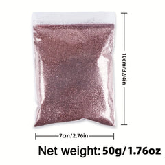 50g Golden Glitter Powder Pearlescent DIY Leather Pieces Crystal Colorful