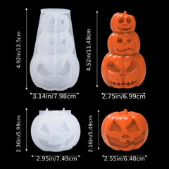 Large Pumpkin Candle Resin Silicone Molds for Halloween Party Home Decor