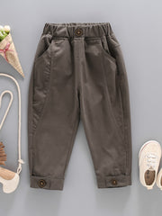 Boys Casual Pants with Pockets Spring/Autumn Kids Clothes