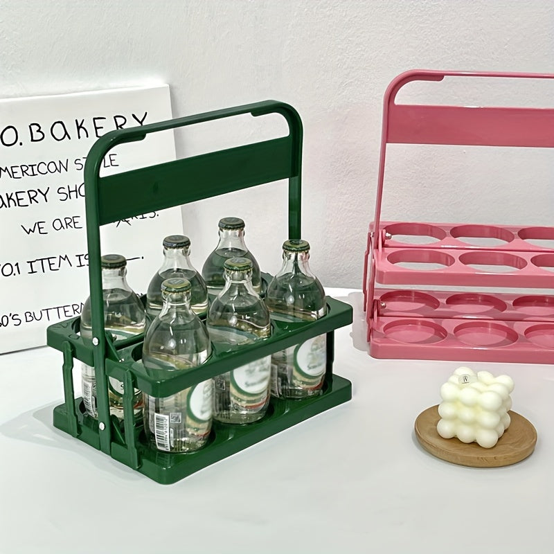 Portable Beer Basket Rack Wine Bottle Storage Basket For 6 Bottles