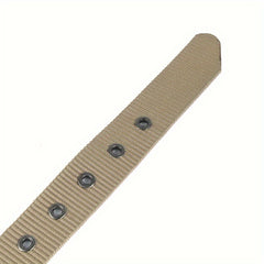 38mm Nylon Men's Belt Military Style Buckle Outdoor Sports Solid Color