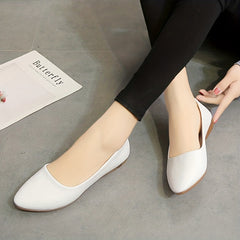 Women's Pointed Toe Ballet Flats Soft Sole Slip On Walking Shoes