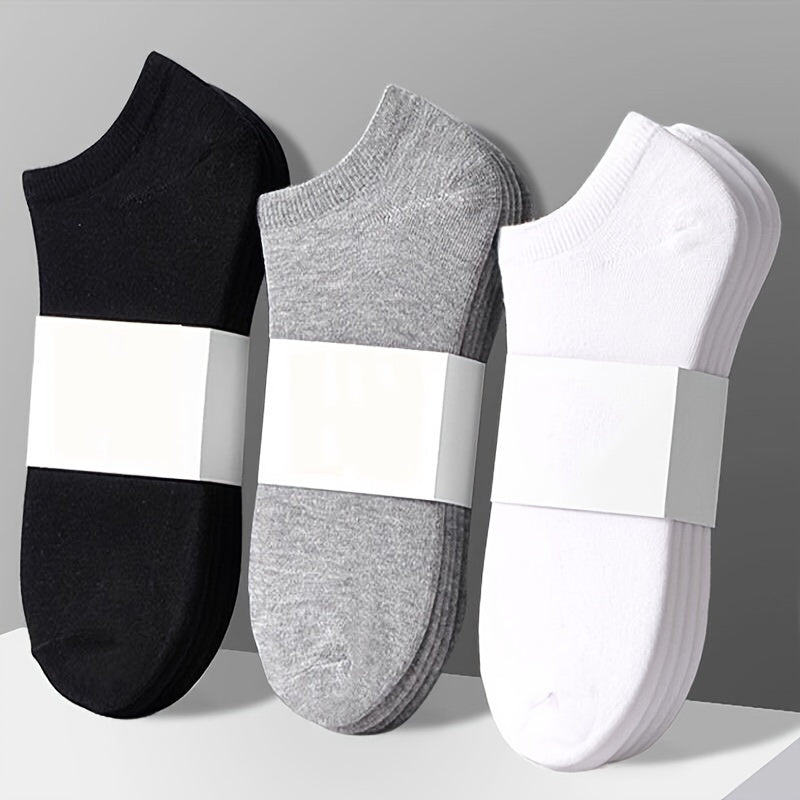 5 Pairs Women's Invisible Boat Socks Cotton Deodorant Sweat Absorbing