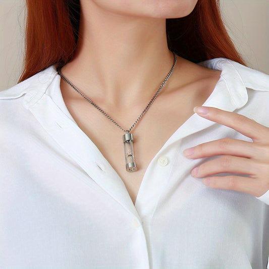 Cremation Jewelry Customize Cylinder Urn Pendant Keepsake Necklace