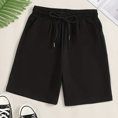 Casual Drawstring Shorts with Pockets