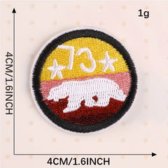 3pcs Cartoon Animal Number Badges Patches Iron on for Girls Clothing