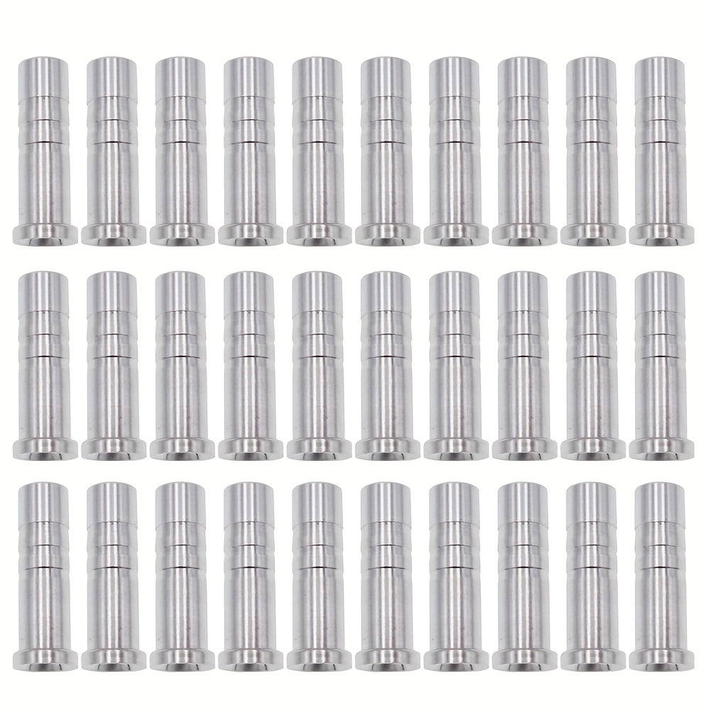 30 Pcs Aluminum Arrow Tips for 6.2mm Carbon Arrows, Compound & Recurv