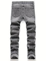 Men's Skinny Ripped Stretch Slim Fit Jeans Pants