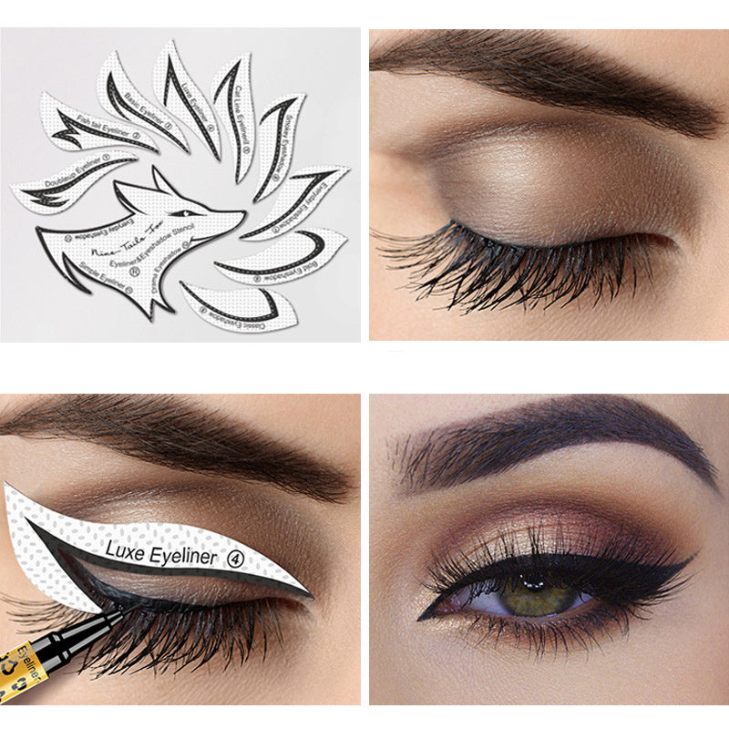 Eyeliner Eyeshadow Sticker Self Adhesive Stencil 2 Sheets