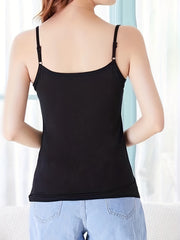 Solid Cami Top Slim Fit Women's Lingerie